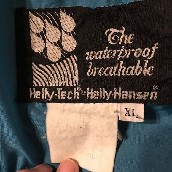 VTG Helly Hansen Equipe Ski Jacket 90s Coat Ski Colorblock Tech Waterproof L - Picture 12 of 12